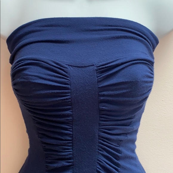 Rachel Pally Strapless Ruched Dress in Blue 💙 - Picture 9 of 11